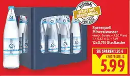 E-Center Spreequell Mineralwasser Angebot