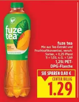 E-Center fuze tea Mix aus Tee-Extrakt und Fruchtsaftkonzentrat Angebot