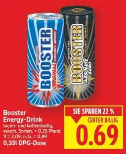 E-Center Booster Energy-Drink Angebot