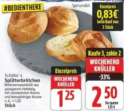 E-Center Schäfer's Splitterbrötchen Angebot