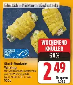 E-Center Skrei-Roulade Wirsing Angebot