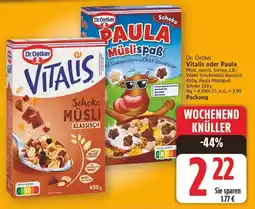 E-Center Dr. Oetker Vitalis oder Paula Angebot