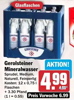 HIT Gerolsteiner Mineralwasser Angebot