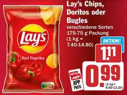HIT Lay's Chips, Doritos oder Bugles Angebot