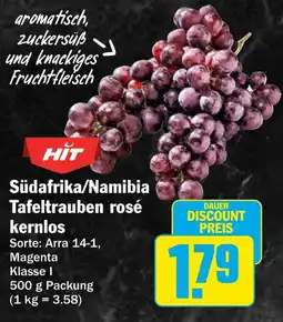 HIT Südafrika/Namibia Tafeltrauben rosé kernlos Angebot