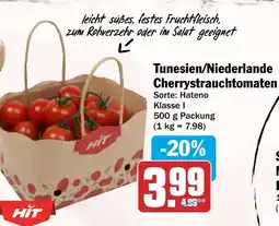 HIT Tunesien/Niederlande Cherrystrauchtomaten Angebot