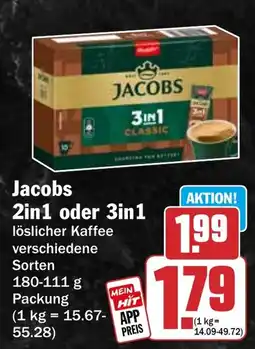 HIT Jacobs 2in1 oder 3in1 Angebot
