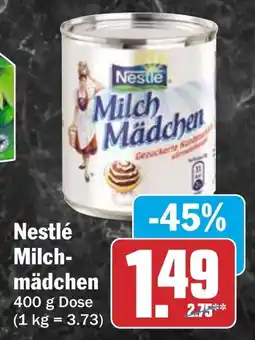HIT Nestlé Milch mädchen Angebot