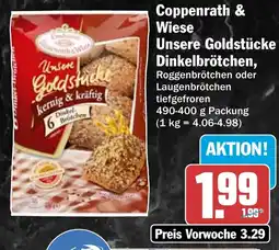 HIT Coppenrath & Wiese Unsere Goldstücke Dinkelbrötchen Angebot