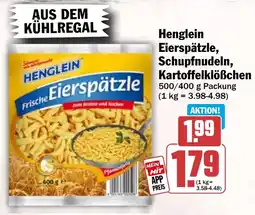 HIT Henglein Eierspätzle, Schupfnudeln, Kartoffelklößchen Angebot
