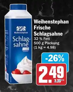 HIT Weihenstephan Frische Schlagsahne Angebot