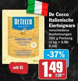HIT De Cecco Italienische Eierteigware Angebot