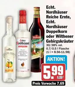 HIT Echter Nordhauser Reiche Ernte, Echt. Nordhäuser Doppelkorn oder Wilthener Gebirgskräuter Angebot