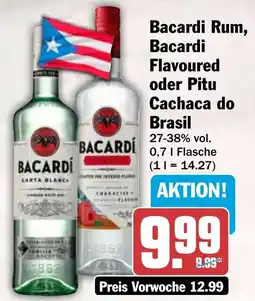 HIT Bacardi Rum, Bacardi Flavoured oder Pitu Cachaca do Brasil Angebot