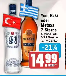 HIT Yeni Raki oder Metaxa 7 Sterne Angebot