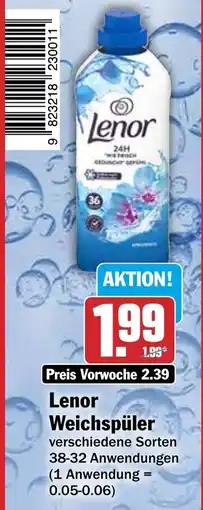 HIT Lenor Weichspüler Angebot