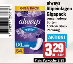 HIT always Slipeinlagen Gigapack Angebot