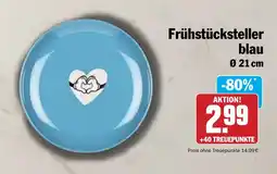 HIT Frühstücksteller blau Ø 21 cm Angebot