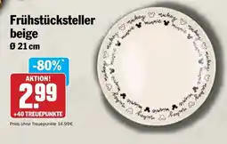 HIT Frühstücksteller beige Ø 21 cm Angebot