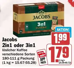 HIT Jacobs 2in1 oder 3in1 Angebot