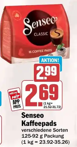 HIT Senseo Kaffeepads Angebot