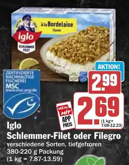 HIT Iglo Schlemmer-Filet oder Filegro Angebot