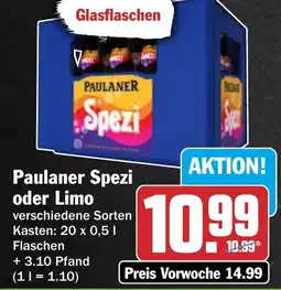 HIT Paulaner Spezi oder Limo Angebot