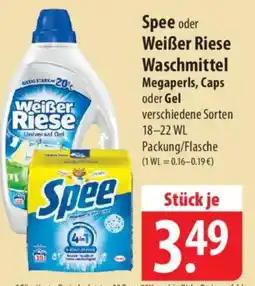 Famila Nord Ost Spee oder Weißer Riese Waschmittel Megaperls, Caps oder Gel Angebot