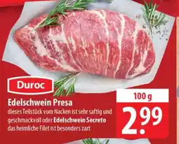 Famila Nord Ost Duroc Edelschwein Presa Angebot