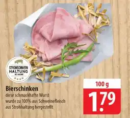 Famila Nord Ost STROHSCHWEIN HALTUNG Bierschinken Angebot