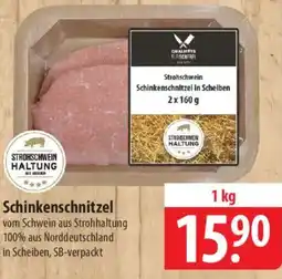 Famila Nord Ost STROHSCHWEIN HALTUNG Schinkenschnitzel Angebot