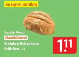Famila Nord Ost Marktbäckerei Schinken-Hollandaise- Brötchen Angebot