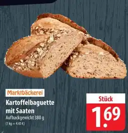 Famila Nord Ost Marktbäckerei Kartoffelbaguette mit Saaten Angebot
