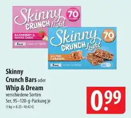 Famila Nord Ost Skinny Crunch Bars oder Whip & Dream Angebot