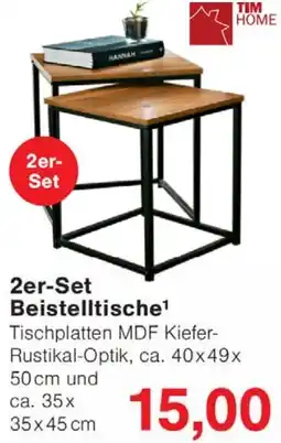 Wiglo Wunderland TIM HOME 2er-Set Beistelltische Angebot