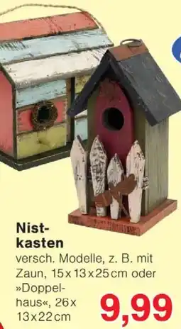 Wiglo Wunderland Nistkasten Angebot