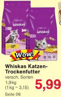Wiglo Wunderland Whiskas Katzen Trockenfutter Angebot