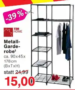 Wiglo Wunderland TIM HOME Metall Garderobe Angebot