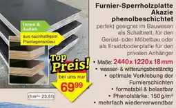 Wiglo Wunderland Furnier-Sperrholzplatte Akazie phenolbeschichtet Angebot