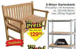 Wiglo Wunderland 2-Sitzer Gartenbank »Piccadilly<< Angebot