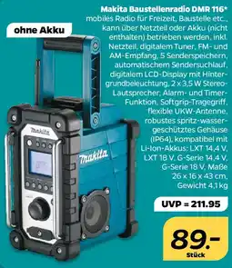 NETTO Makita Baustellenradio DMR 116 Angebot