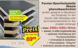 Wiglo Wunderland Furnier-Sperrholzplatte Akazie phenolbeschichtet Angebot