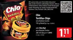 Famila Nord Ost Chio Tortillas-Chips oder Chio Dip! Angebot