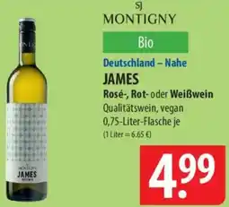 Famila Nord Ost SJ MONTIGNY JAMES Rosé-, Rot- oder Weißwein Angebot