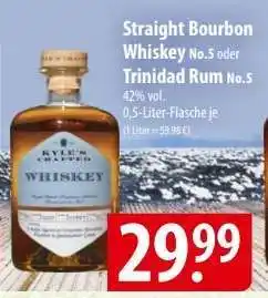 Famila Nord Ost Straight Bourbon Whiskey No.5 oder Trinidad Rum No.5 Angebot