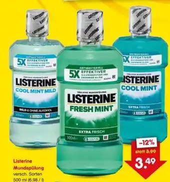 Netto Marken-Discount LISTERINE Mundspülung Angebot