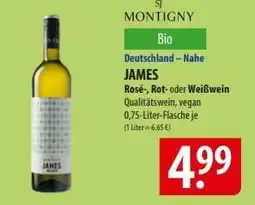 Famila Nord Ost JAMES Rosé-, Rot- oder Weißwein Angebot