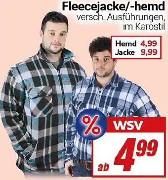 CENTERSHOP Fleecejacke/-hemd Angebot
