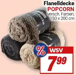 CENTERSHOP Flanelldecke POPCORN Angebot