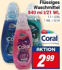 CENTERSHOP Coral Flüssiges Waschmittel Angebot